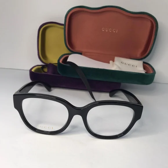 💯original Gucci Demo Square Ladies Eyeglasses GG1411O 004 53.